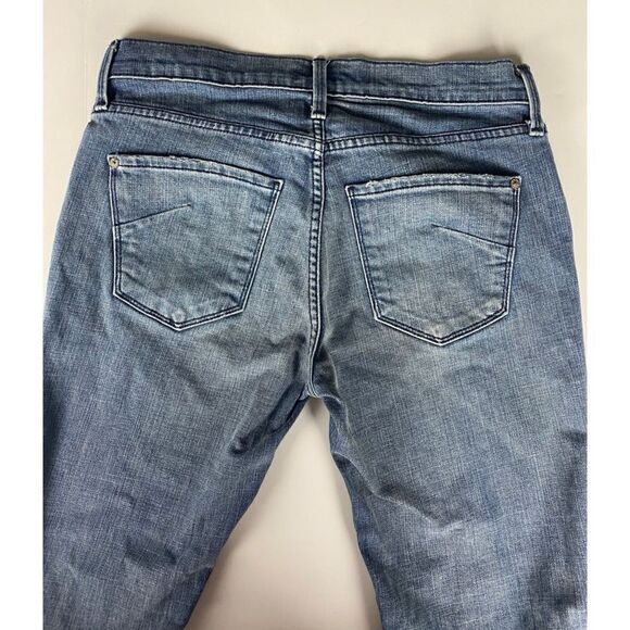 James Jeans Ankle Ciggy Mid-Rise Raw Hem Medium Wash Factory Distressed -Size 30 - Picture 8 of 8